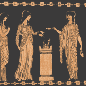古希腊女性服装chiton、peplos 和 Himation